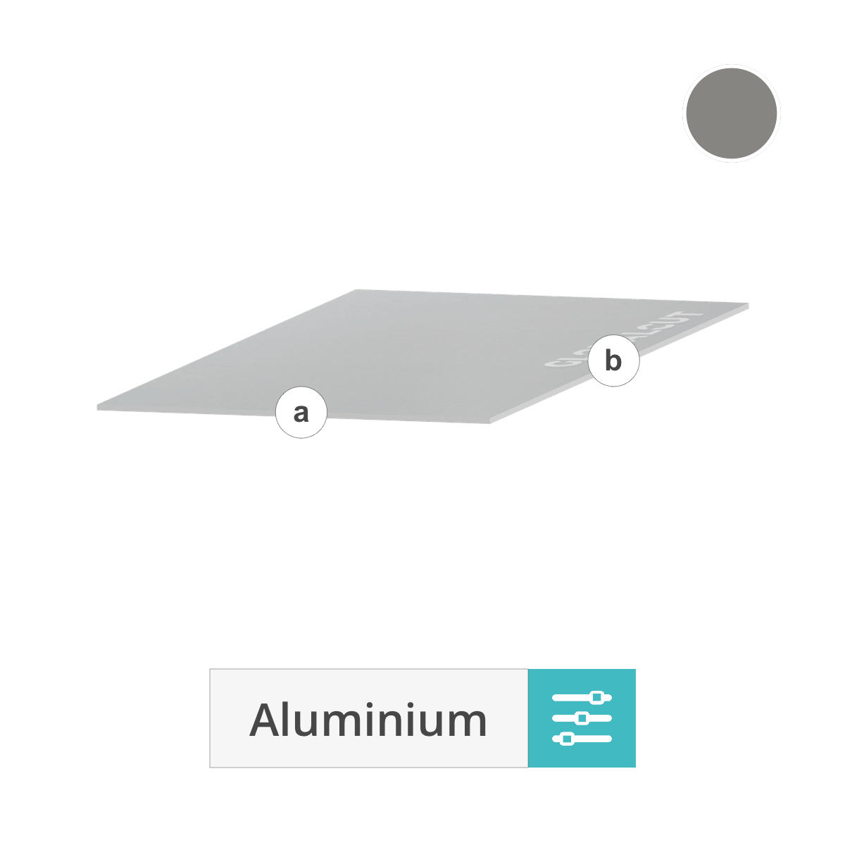 Aluminiumblech auf Maß Weissaluminium RAL 9007 Zuschnitt Globalcut