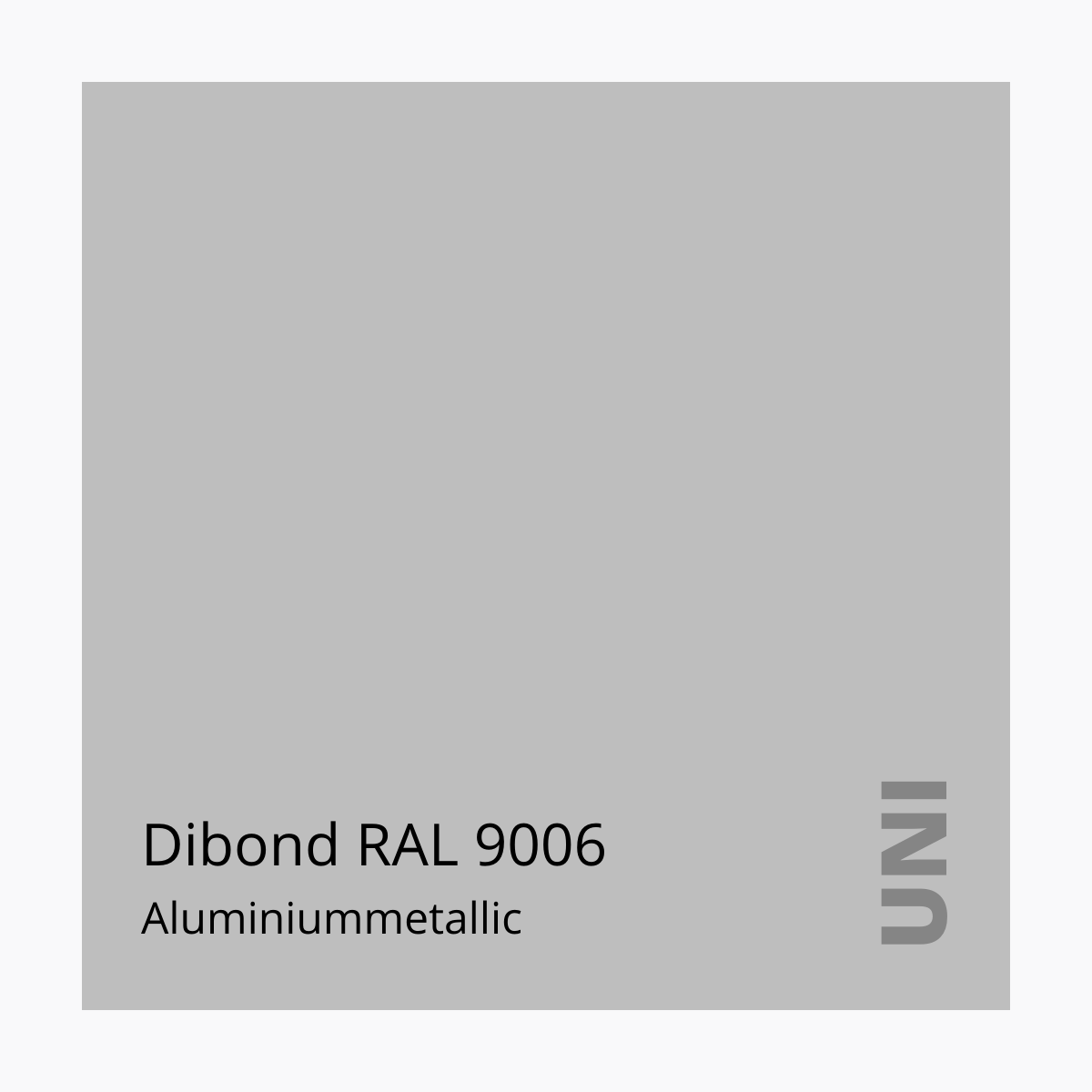 Dibond Aluminiummetallic RAL 9006